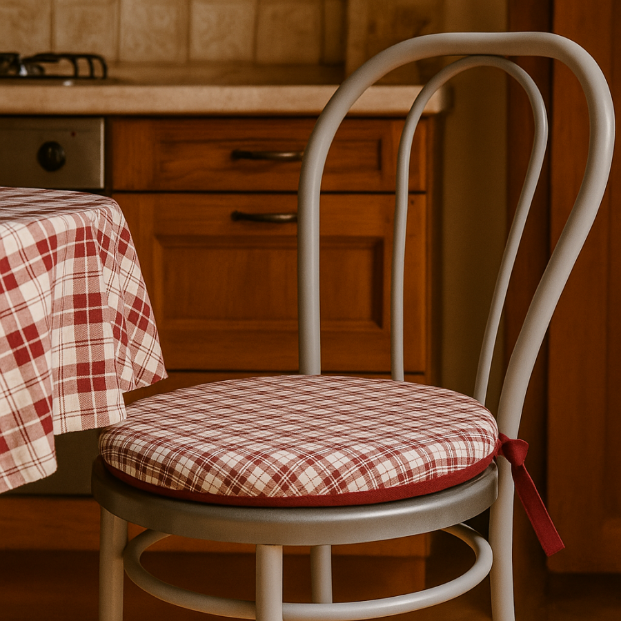 Cuscino Antiscivolo Per Sedia Tondo E Square – Vari Formati – Rotondo 25 Cm